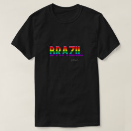 Brasilien Pride T Shirt | Regnbåge Flagga