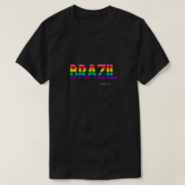 Brasilien Pride T Shirt | Regnbåge Flagga