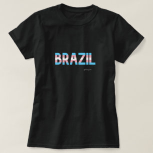 Brasilien Pride Transgender Flagga T Shirt
