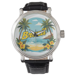Brasilien [Produktnamn] Tropisk strand  Sommarpres Armbandsur