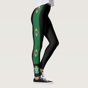 Brasilien randflagga leggings