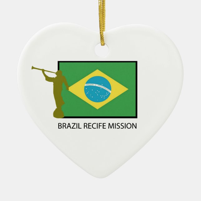 BRASILIEN RECIFE BESKICKNING LDS JULGRANSPRYDNAD KERAMIK (Framsidan)