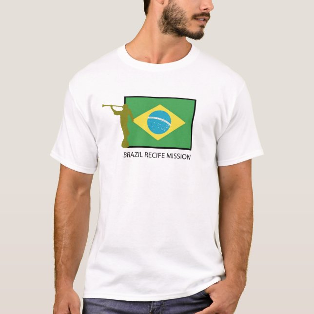 BRASILIEN RECIFE BESKICKNING LDS TEE SHIRT (Framsida)