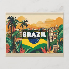 Brasilien Resa Semester Minne Vykort