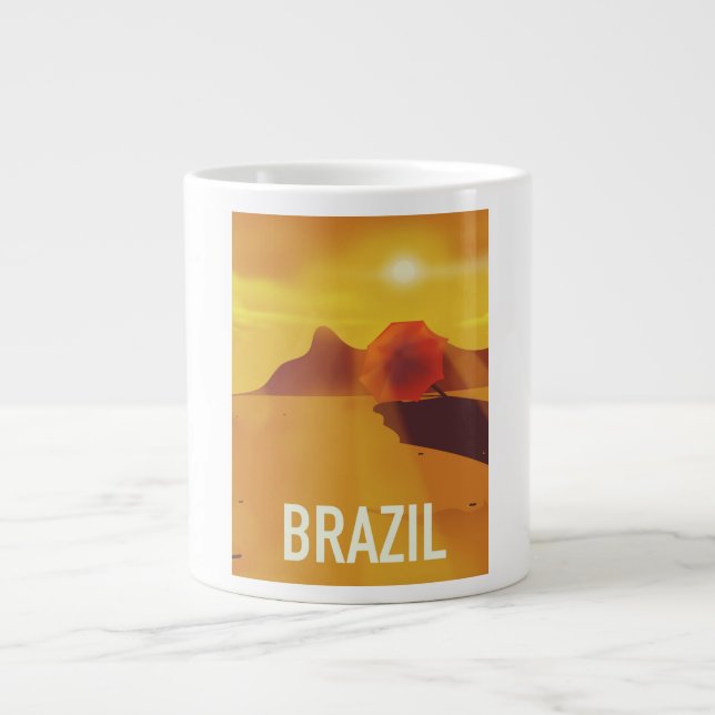 Brasilien reseraffisch jumbo mugg (Framsidan)