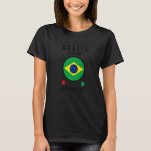 Brasilien ringer och jag måste åka brasillbrasilia t shirt