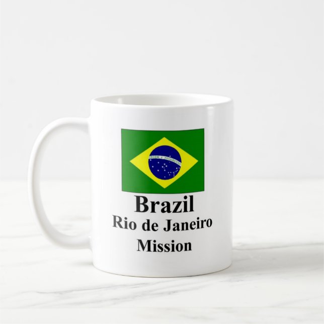 Brasilien Rio de Janeiro beskickningmugg Kaffemugg (Vänster)