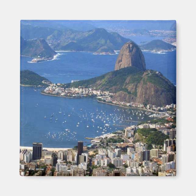 Brasilien: Rio de Janeiro-landskapet Magnet (Framsidan)