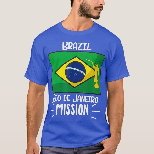 Brasilien Rio de Janeiro North Mormon LDS Uppdrag T Shirt (Framsida)
