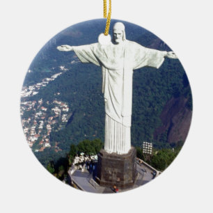 Brasilien Rio de Janeiro (nya) Jesus (St.K) Julgransprydnad Keramik