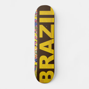 Brasilien - Rio De Janeiro Old School Skateboard Bräda 18 Cm