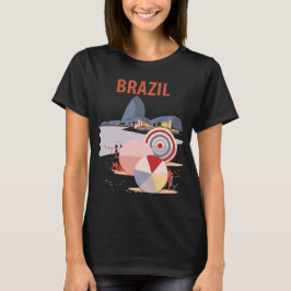 Brasilien Rio Strandparasoll Retro Resa T Shirt