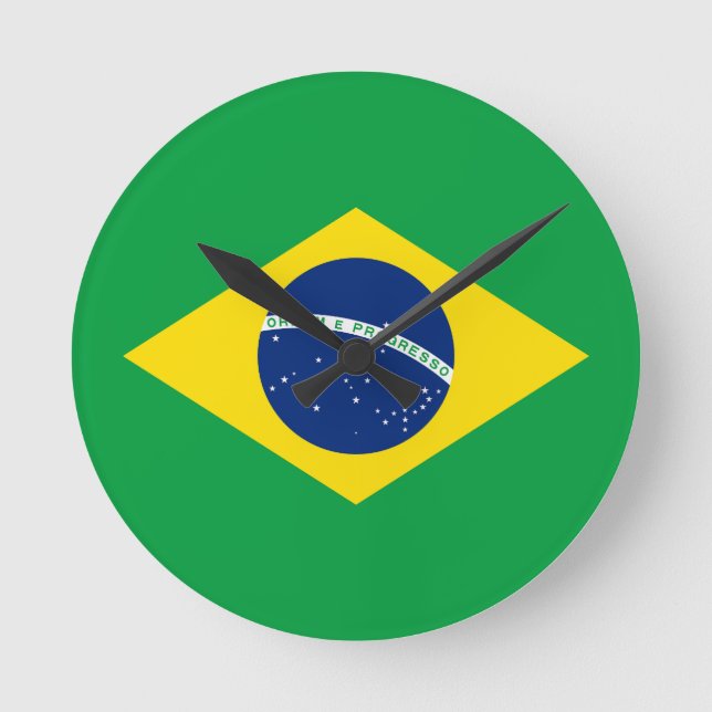 Brasilien Rund Klocka (Framsida)