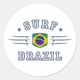 Brasilien Runt Klistermärke