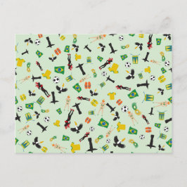 Brasilien-Samba party i Rio de Janeiro Inbjudan Vykort