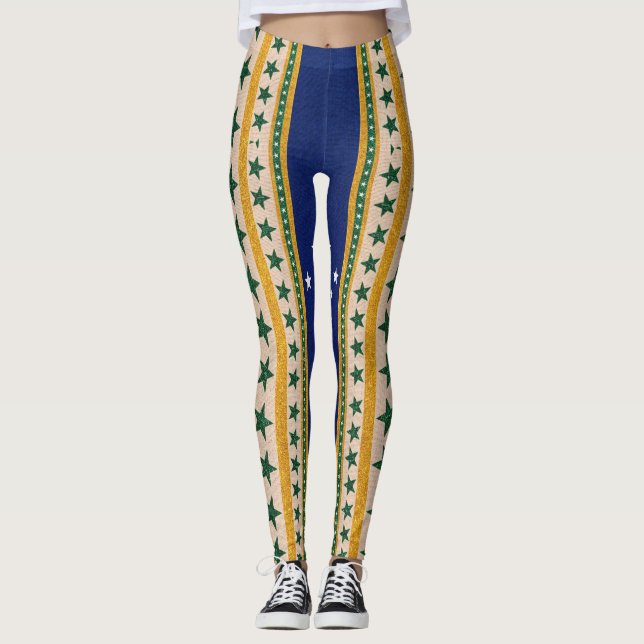 Brasilien Samling Leggings (Framsida)
