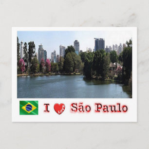Brasilien - Sao Paulo - I Kärlek - Ibirapuera - Vykort