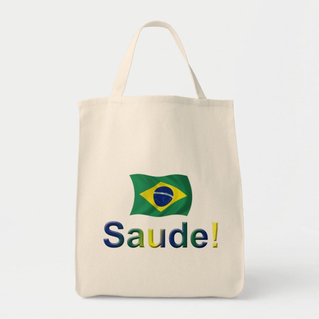 Brasilien Saude! Tygkasse (Framsidan)