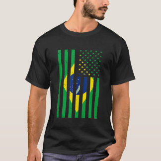 Brasilien Shirt Brasil Soccer USA Amerika Flagga J T