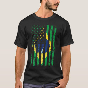 Brasilien Shirt Brasil Soccer USA Amerika Flagga J T Shirt