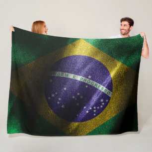 Brasilien silke flagga fleecefilt