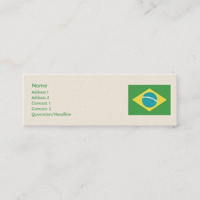 Brasilien - Smala Mini Visitkort (Framsida)
