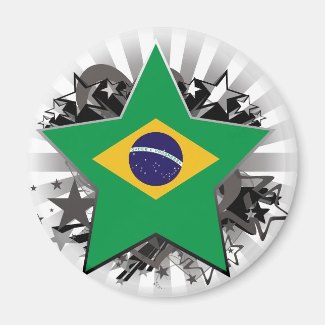Brasilien Star Magnet (Framsidan)