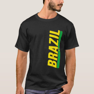Brasilien T shirt Brazilian Flagga Brasil Gift Sou