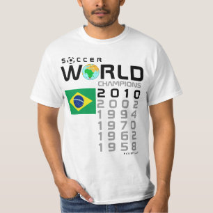 Brasilien T-tröja för 5 tidvmmästare Tee