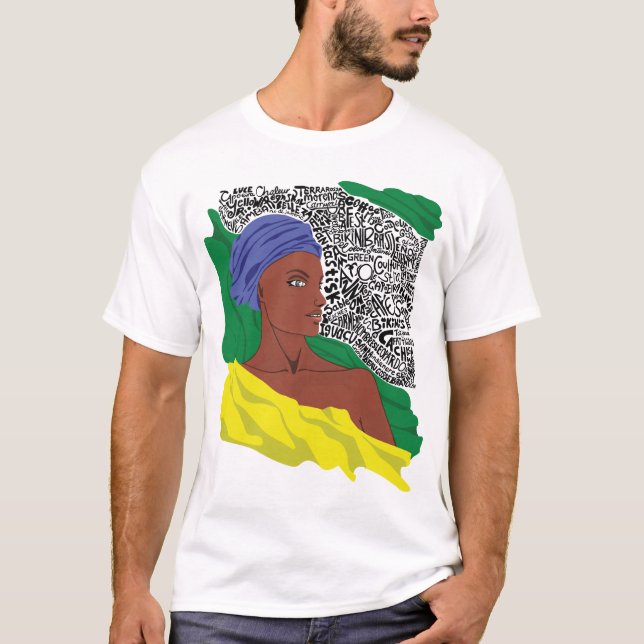 Brasilien Tee Shirt (Framsida)