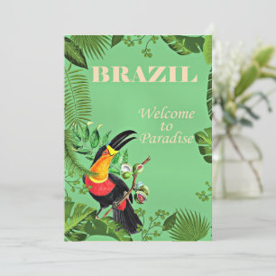 Brasilien Travel Poster, Toucan