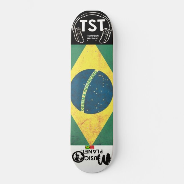 BRASILIEN/TST-skateboard Mini Skateboard Bräda 18,5 Cm (Framsida)