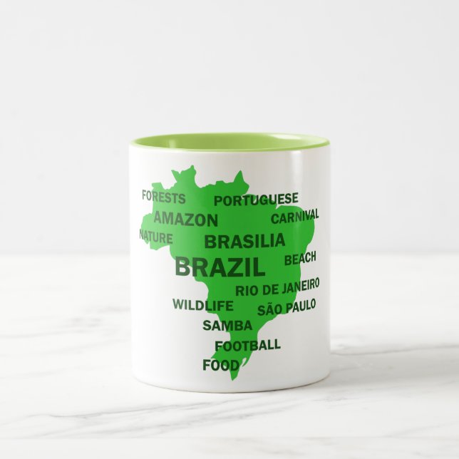 Brasilien Två-Tonad Mugg (Center)