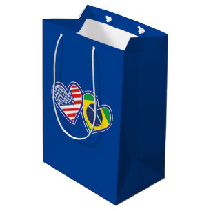 Brasilien USA Kärlek Hearts