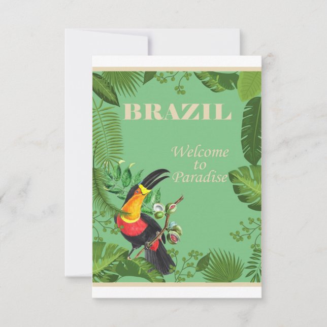 Brasilien - Välkommen till Paradise Spara Datumet (Framsida)