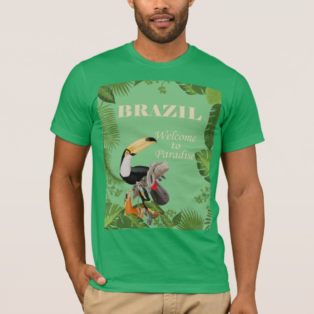 Brasilien, Välkommen till Paradise. T Shirt (Framsida)