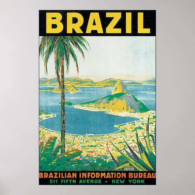 Brasilien Vintage resor Poster (Framsidan)