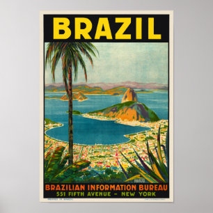 Brasilien Vintage resor Poster 1940