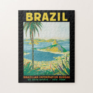 Brasilien vintage resoraffisch pussel