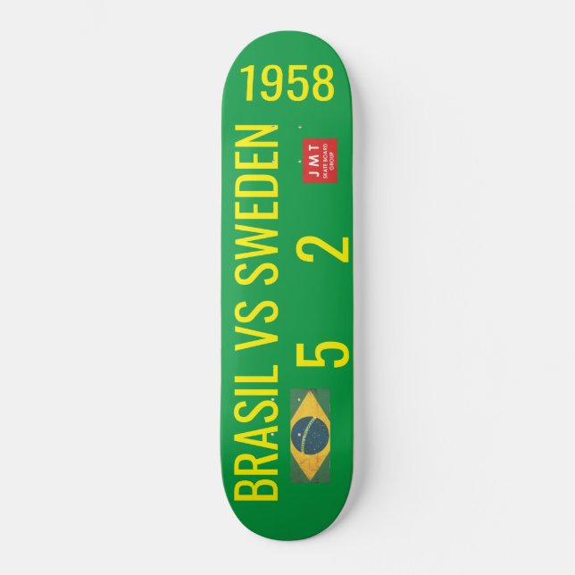 BRASILIEN VS SVERIGE Skateboard (Framsida)