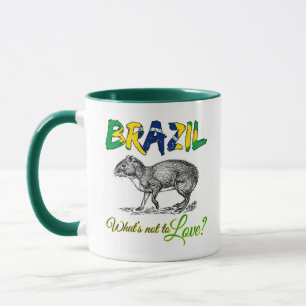 Brasilien - What's Not Kärlek Brasil Quote Mugg