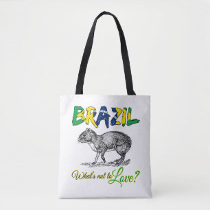 Brasilien - What's Not Kärlek Brasil Quote Tygkasse