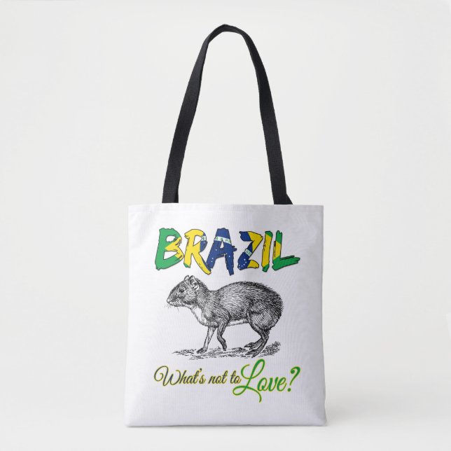 Brasilien - What's Not Kärlek Brasil Quote Tygkasse (Framsida)