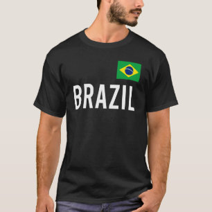 Brasilien Women Manar Kids Brasilien Flagga Souven T Shirt