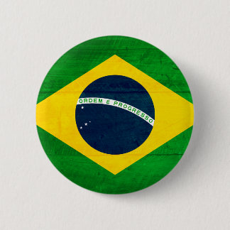 Brasilien Wood flagga Knapp
