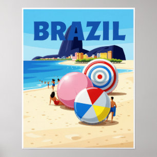 Brasilienaffisch Poster