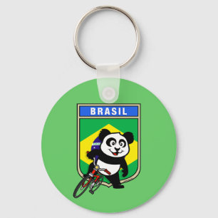 Brasiliens cykelpanda nyckelring