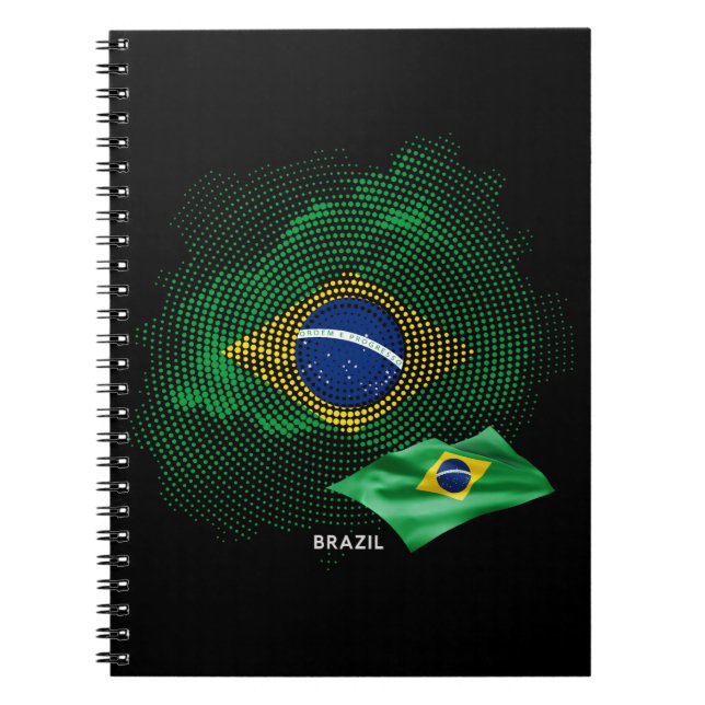 Brasiliens flagga anteckningsbok (Framsidan)