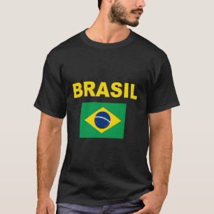 Brasiliens Flagga Coola Brasil Flagga Brasilian Fl T Shirt