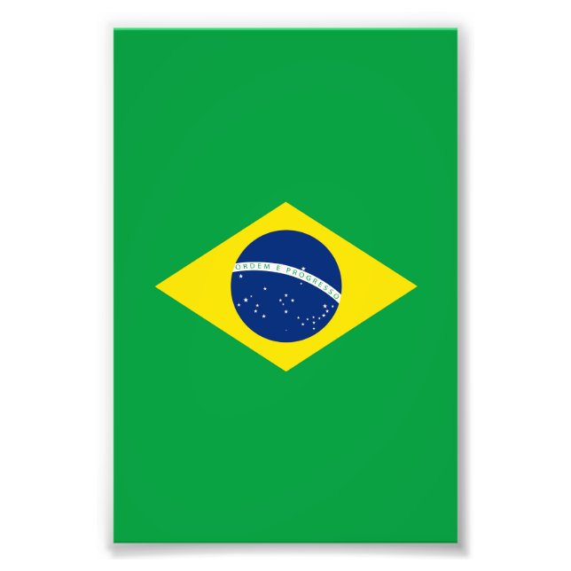 Brasiliens flagga fototryck (Framsidan)